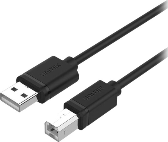Unitek Y C430gbk   Usb Kabel   Usb Hann Til Usb Type B Hann   1 M   Svart
