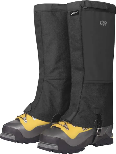 Outdoor Research Unisex Expedition Crocodile Classic Gaiters Black, M