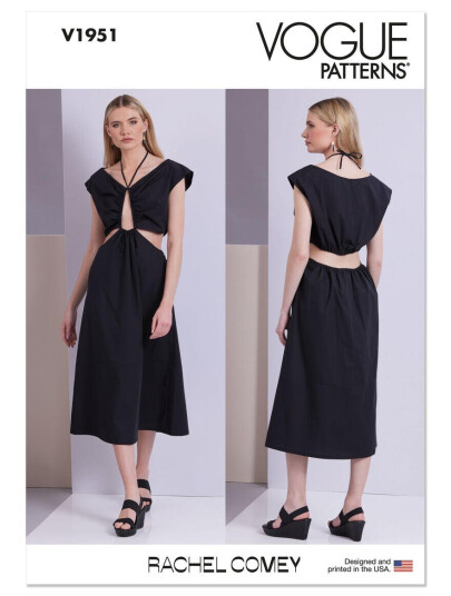 Vogue 1951 - Kjole B5 (8-10-12-14-16)
