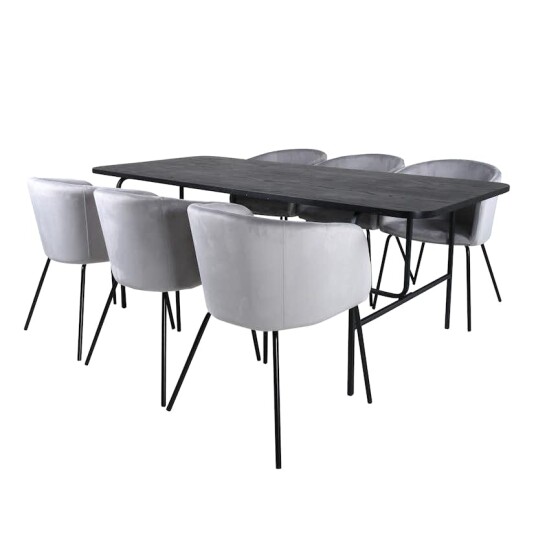Venture Home Spisegruppe Venture Home Chicago med 6 Bergen Stoler GR22162