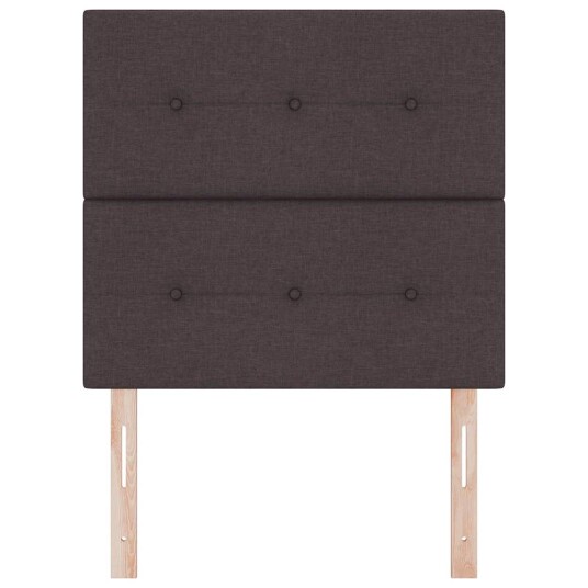 LED Hodegavl Mørkebrunt 80 cm Stoff