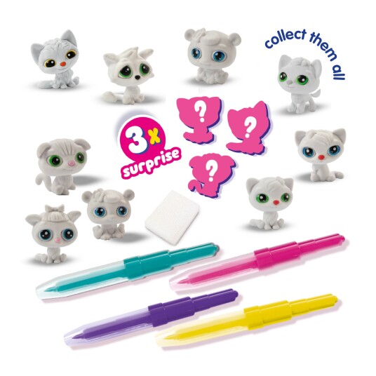 SES Creative Blow Pens Decorate 3 Kittens S14334 SES Creative Blow Pens Decorate 3 Kittens S14334