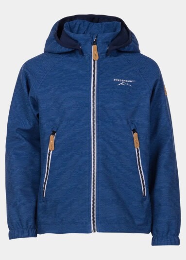 Bergen Softshell Jacket Jr Blue Melange 80  Vinterjakker