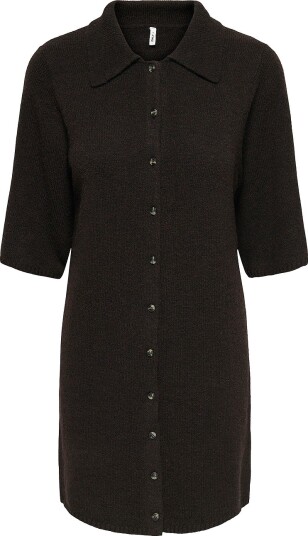 ONLY Onlalivia 2/4 Collar Dress Knt   Brown   XL