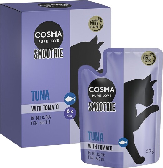 Cosma Smoothies Tunfisk Med Tomat 6 X 50 G