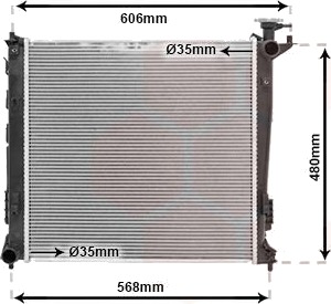 VAN WEZEL 82002284 Radiator motorkjøling