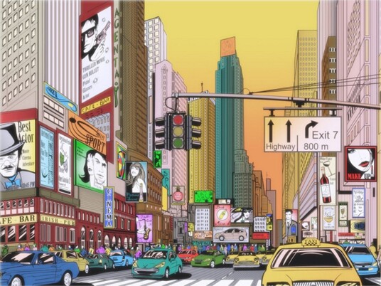 Fototapet Rush Hour NY 300x231 - Artgeist sp. z o. o.