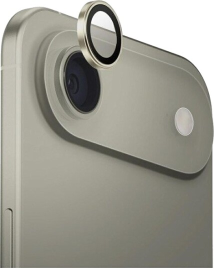 UNIQ Optix Aluminum Camera Lens Protector Glass for iPhone Air with Applicator Gold