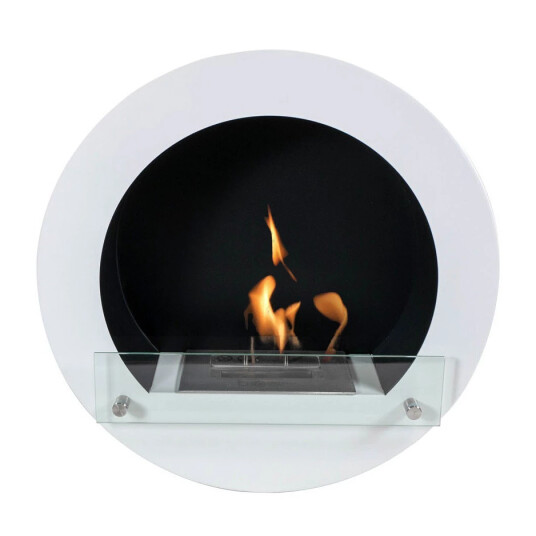 Scandiflames Biopeis med sirkel design Hvit Hvit Scandiflames Biopeis med sirkel design Hvit Hvit