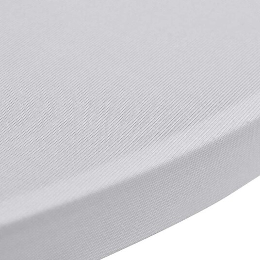  Stående bordduk Ø60 cm hvit strekk 4 stk 8719883808949