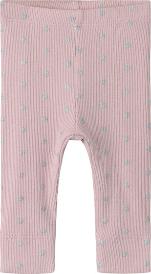 Name It Leggings Rib/Modal NbfLona Violet Ice m. Sølvprikk Name It 74 Leggings Rosa