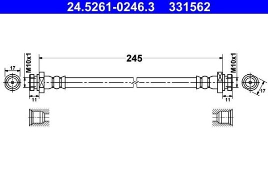 Bremseslange ATE 24.5261-0246.3