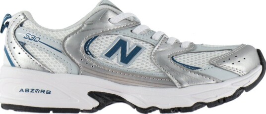 New Balance Sko 530 Silver Metallic/Strøm sang New Balance 34,5 Sko Blå Hvit Svart Sølv