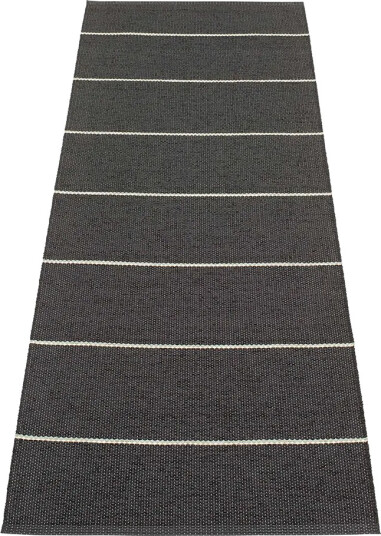Pappelina Lea teppe Black/Misty Mint/Vanilla 70 x 225 cm