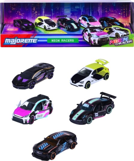 Majorette Lekebiler 5 Stk Neon Racer