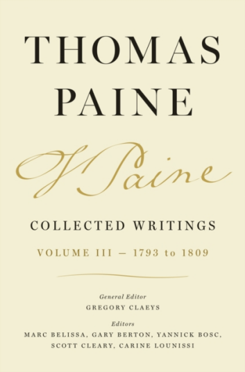 Thomas Paine Collected Writings Volume 3  1793 to 1809