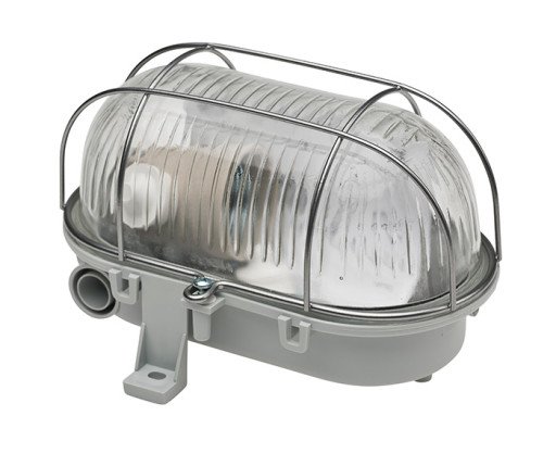 Skottlampe, utevegg, E27, grå, IP44 Skottlampe, utevegg, E27, grå, IP44