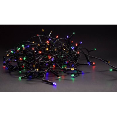 9 meter utendørs LED julelysslynge IP44 minnefunksjon IR fjernkontroll 230V 120 LED multicolor