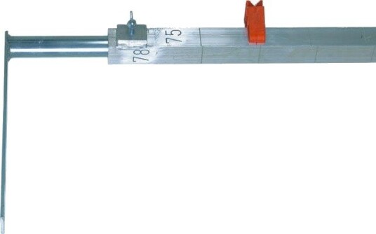Bjärnums Redskap 960034 Murarkjepp 2 m, Firkantet Aluminiumprofil
