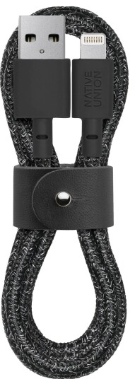Native Union Belt USB-A til Lightning kabel (sort) Native Union Belt USB-A til Lightning kabel (sort)