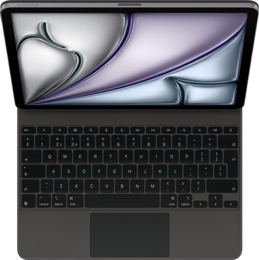 Apple Magic Keyboard - Tastatur Og Folioveske - Med Styrepute - Apple Smart Connector - Qwerty - Storbritannia - Svart - For 13-Inch Ipad Air (M2, M3)