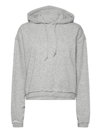 Monki Cropped Terry Pyjama Hoodie - Grey - M Monki Cropped Terry Pyjama Hoodie - Grey - M