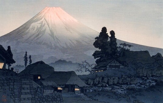 Plakat Mount Fuji Kveld
