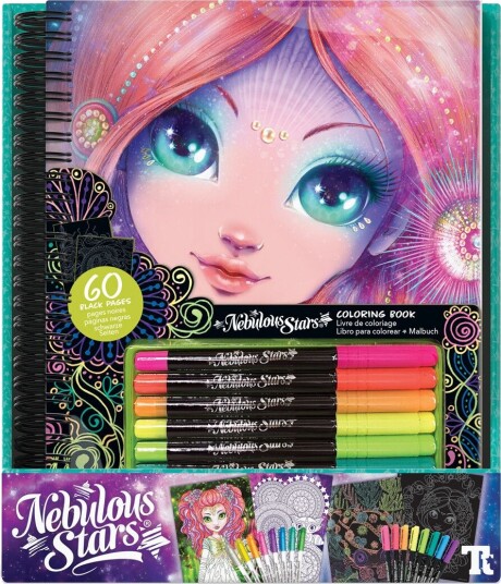 Nebulous Star Black Pages Coloring Book 232-11111 Nebulous Star Black Pages Coloring Book 232-11111