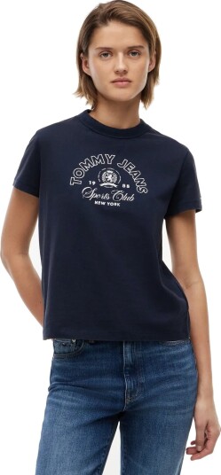 Tommy Jeans Tjw Reg Heritage Logo Ss Tee Navy S