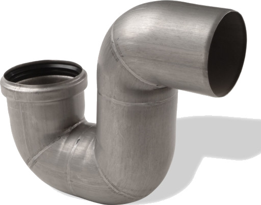 ACO 110 mm rustfritt stål, syrebestandig P-lås, AISI 316 stainless