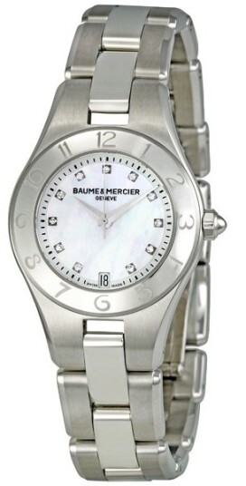 Baume & Mercier Dameklokke MOA10011 Linea Hvit/Stål Ø27 mm