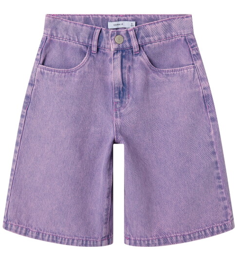 Name It Orchid Overdyed Nkfrose Dnm Hw Long Shorts 4009-Za F 164