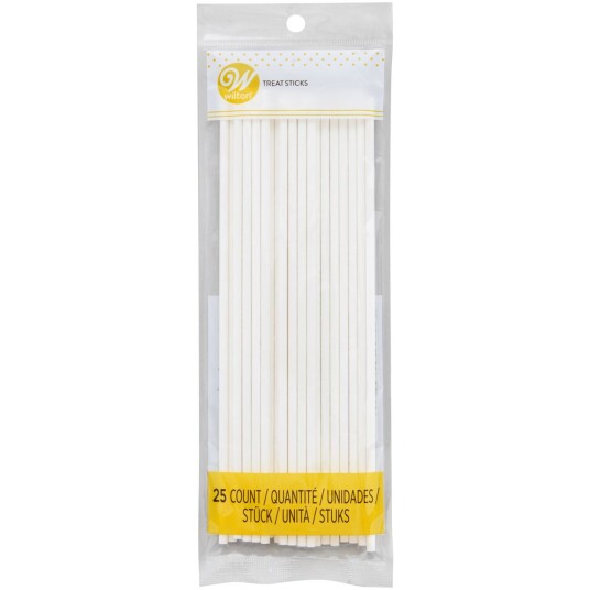 CakeSupplies Hvite Pinner til Cake Pops - 25-pack, 20 cm