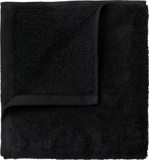 Blomus Set Of 4 Guest Hand Towels 30 X 30 Cm Riva Black Black 30X 30CM Blomus Set Of 4 Guest Hand Towels 30 X 30 Cm Riva Black Black 30X 30CM