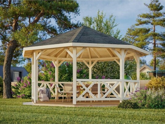 Palmako Paviljong betty 18,0 18,0 m2 6-kantet