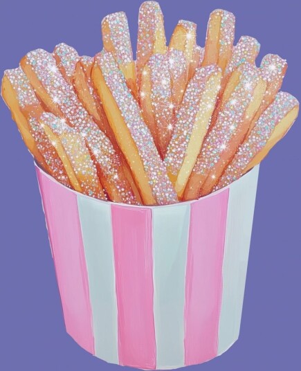 Plakat   Glitrende Pommes