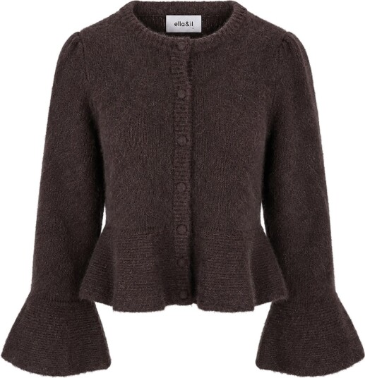ella&il Maren Chunky Cardigan DARK BROWN S