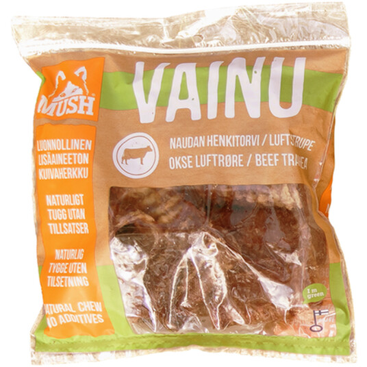Mush Hundesnacks Vainu Okseluftrør Oransje 220 g x 6