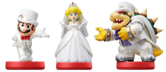 Nintendo Super Mario Odyssey Amiibo 3-Pack med NFC Grensesnitt