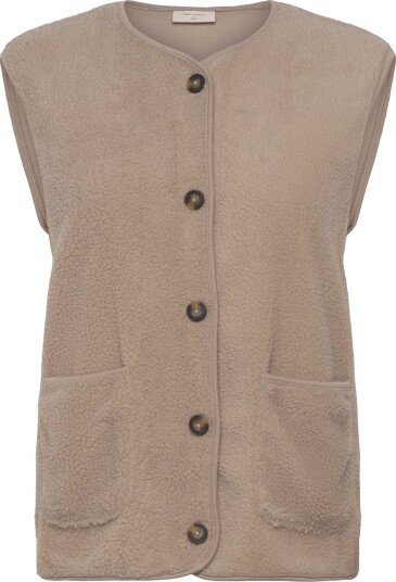 FREE/QUENT Fqteddy Waistcoat Beige M FREE/QUENT Fqteddy Waistcoat Beige M