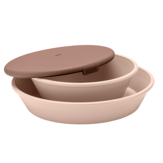 Bibs 2Pack Tallerken Sett Til Baby Og Barn Blush