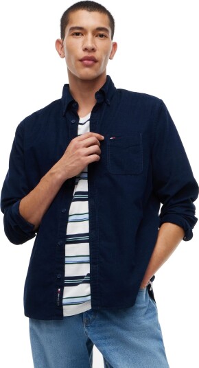 Tommy Jeans Tjm Reg Baby Corduroy Shirt Ext Navy L