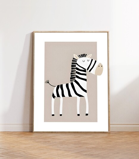 Plakat – Nordisk barnerom / Zebra