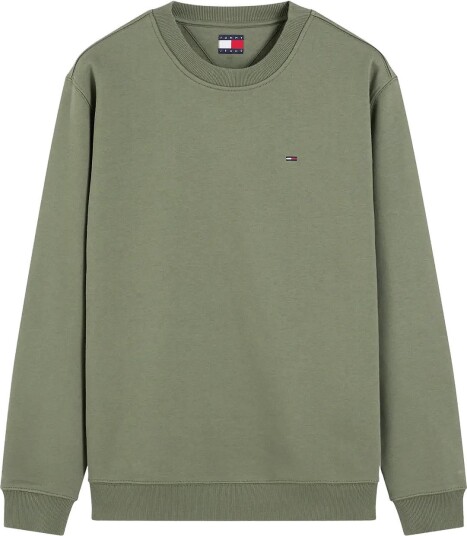 Tommy Jeans Tjm Reg S Flag Crew Ext Khaki green S