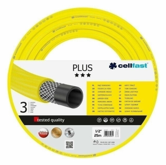 Cellfast Hageslange 50m, 1" - Gul