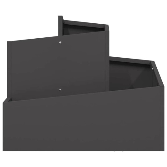 Plastblomsterkasse Svart Høy tetthet polyetylen Medium Plastblomsterkasse Svart Høy tetthet polyetylen Medium