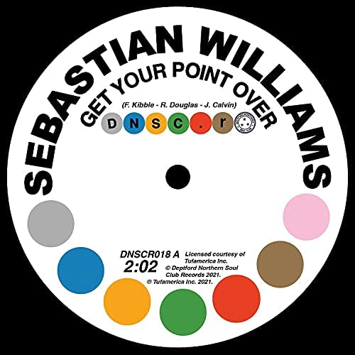 Sebastian Williams  Get Your Point Over/I Don't Care What Mama Said (Baby I Need You)  LP/Vinyl
