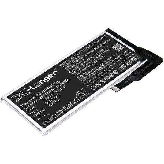 Google Pixel 5A batteri (4600 mAh 3.87 V, Sort)