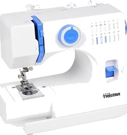 Tristar SM-6003 Symaskin med 14 sømmer og 1 knapphull Hvit/Blå Tristar SM-6003 Symaskin med 14 sømmer og 1 knapphull Hvit/Blå