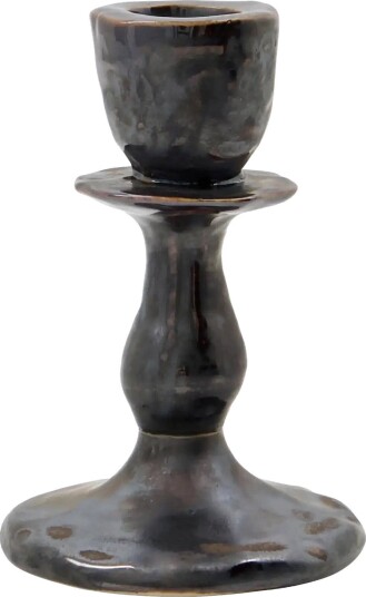 house doctor | Candle Holder Hdlucca Black | H:12CM.XL:8CM